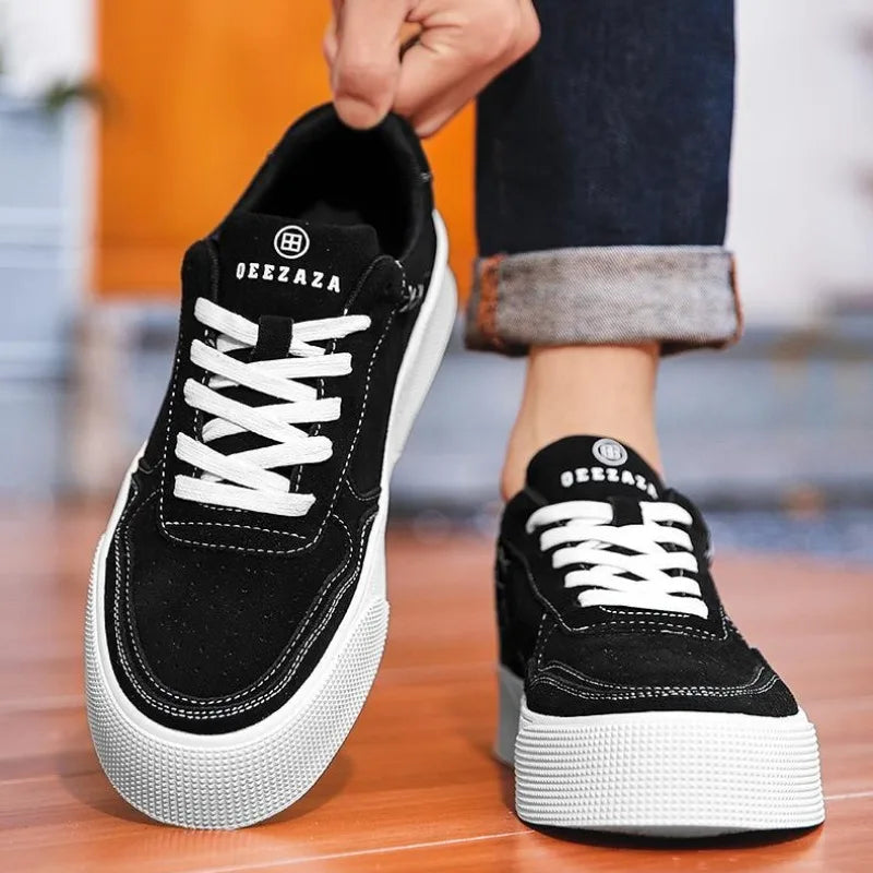 Sapatilhas rasas casuais masculinas, Sapato Masculino Robuço, Clássico Retro, Original, Entrega Gratuita, Confortável, Preço Baixo, Trabalho, Primavera, Outono