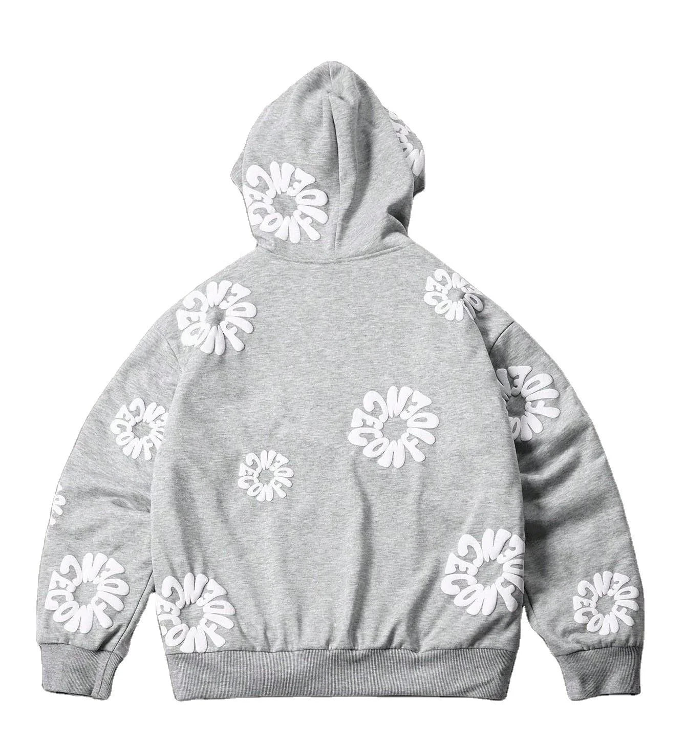 Moletom com Capuz e Estampa em Relevo (Puff Print) – Tecido Grosso (Heavyweight Fleece) – Estilo Urban Streetwear – Casual para o Inverno