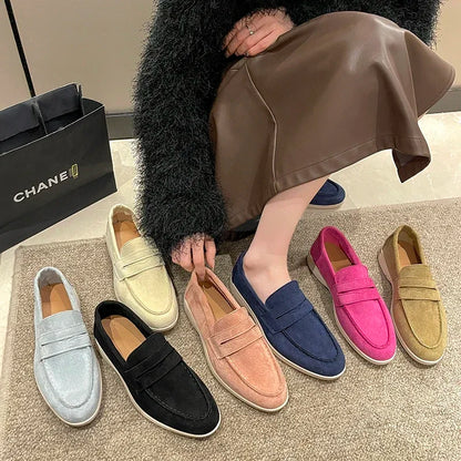 Novo outono e inverno tênis feminino moda confortável sapatos de cano baixo cor sólida alta qualidade simples sapatos femininos planos