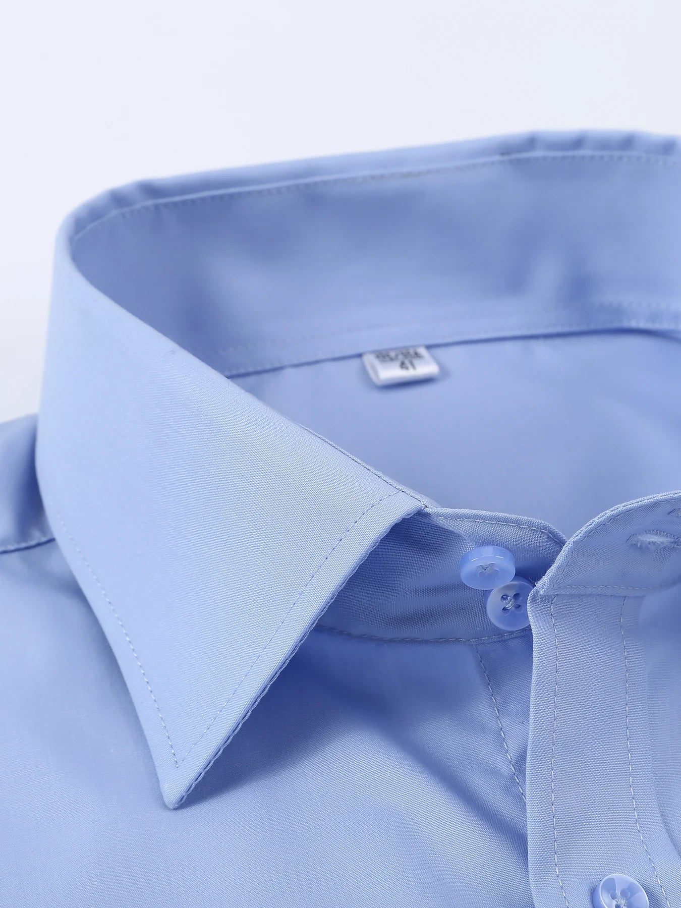Camisa masculina com abotoaduras francesas, ajuste fino de manga comprida, manga de negócios, sem unhas, camisa formal masculina de cor sólida