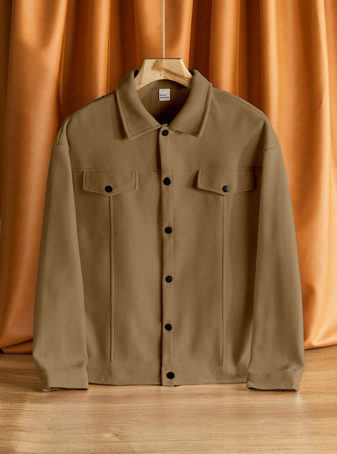 2026 Autumn/Winter European Style Button-Up Woolen Jacket for Men Casual, Sporty, Business Wear European Size
