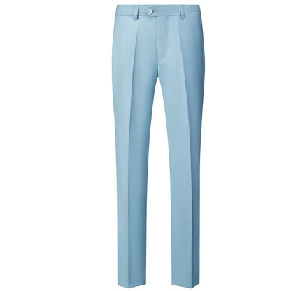 Casual negócios masculino elástico fino ajuste jovem estilo britânico calças compridas para homens moda versão coreana calças compridas