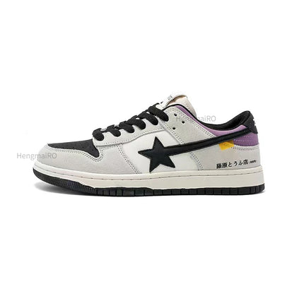 Women Shoes for Men Tennis Retro Star Y2K Punk Skateboard Shoes Fashion Male Sneakers Couple Outdoor Gym Casual Sports Shoes