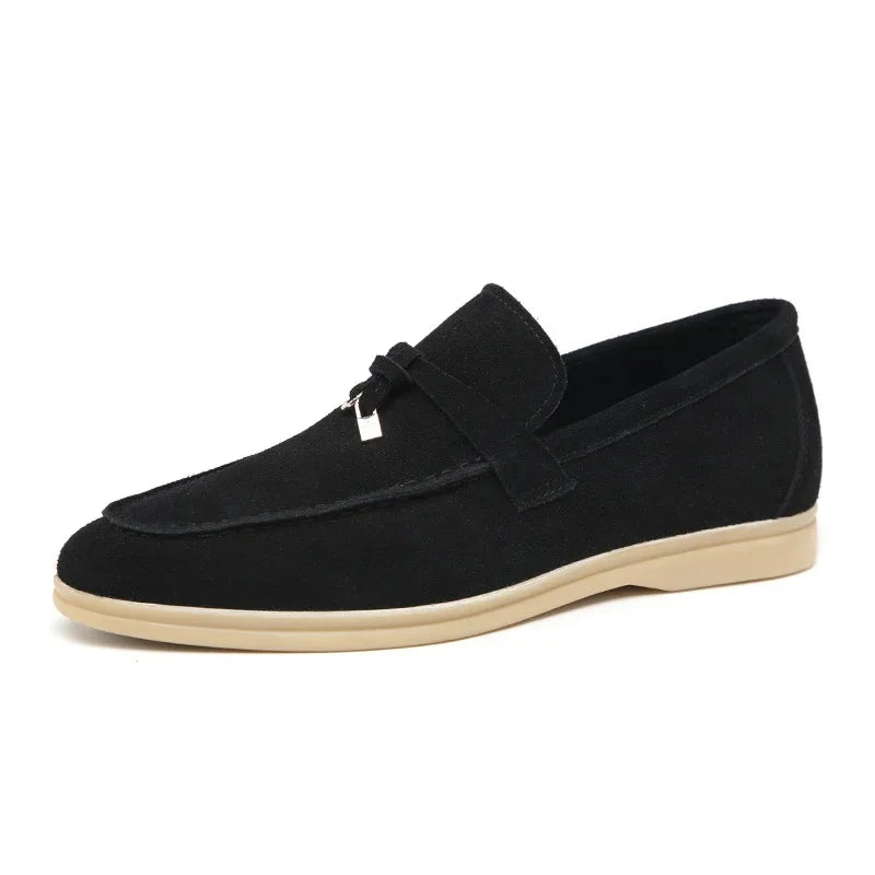 Promoção de Outono da Estação: Mocassins Masculinos de Estilo Britânico com Borlas, de Alta Qualidade, Slip-On, com Pelo Sintético, Confortáveis, com Sola de Borracha Aprimorada