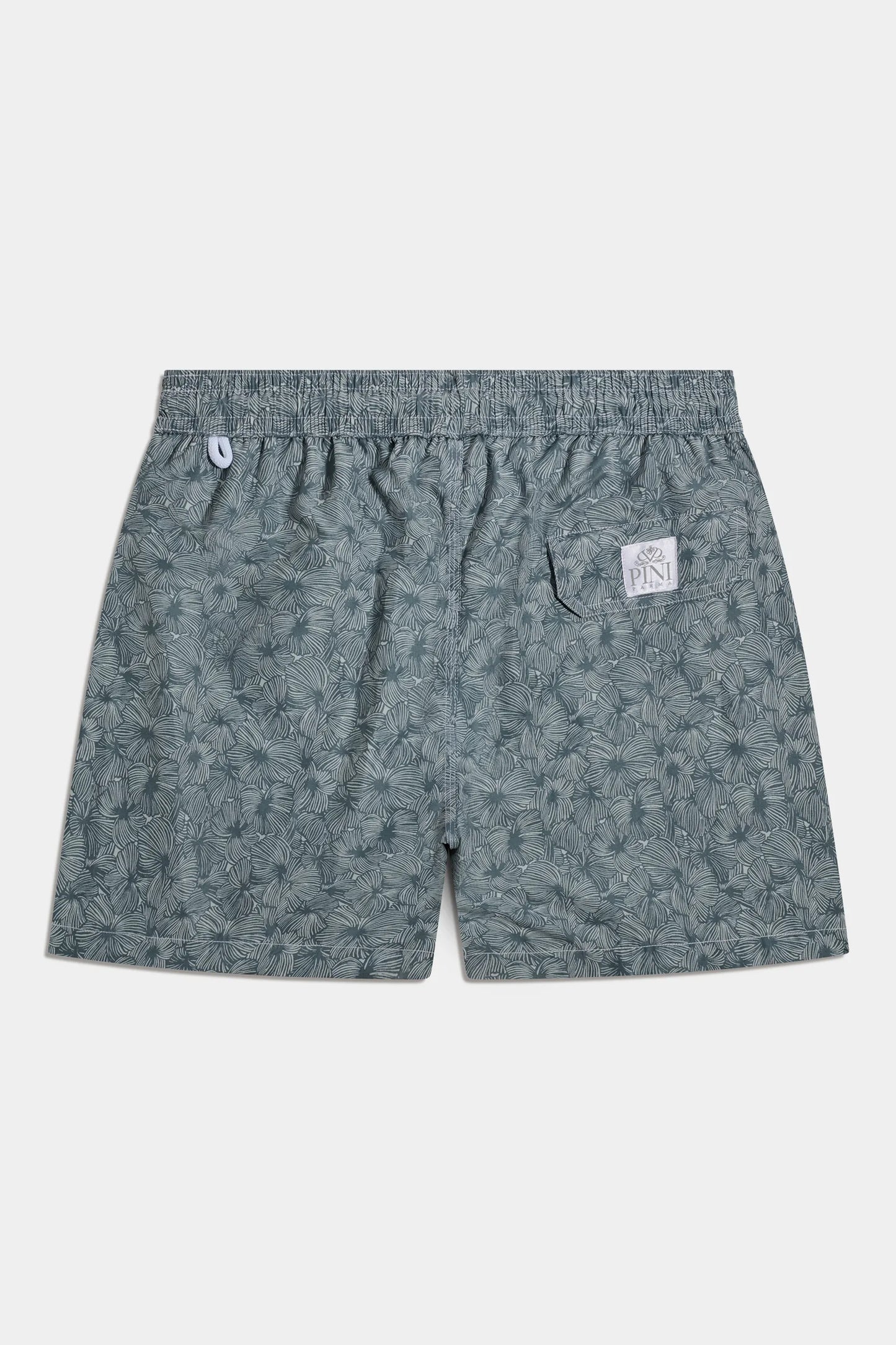 Sage flower swimshorts - Made in Italy
