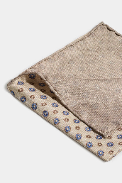 Sand fancy pocket square - Made in Italy