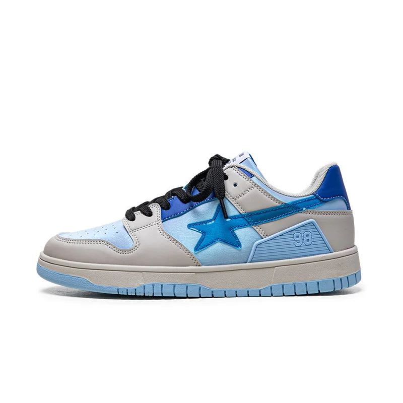 Women Shoes for Men Tennis Retro Star Y2K Punk Skateboard Shoes Fashion Male Sneakers Couple Outdoor Gym Casual Sports Shoes