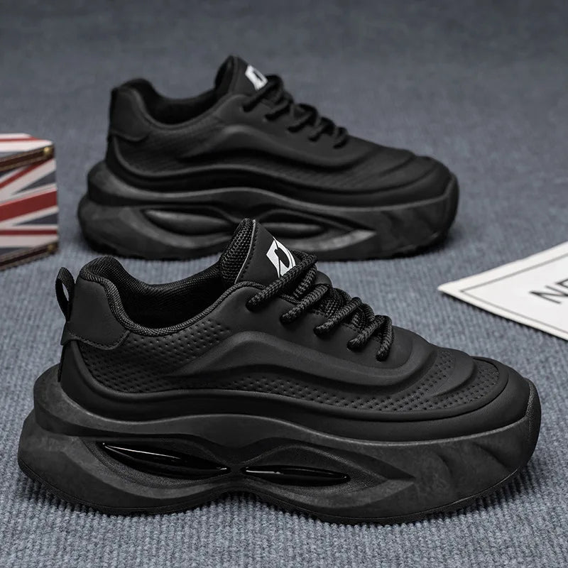 Summer New Men's height-increase Anti-Slip Daddy Shoes for Youth Sneakers Casual Running Shoes thick soled male Sport footwear