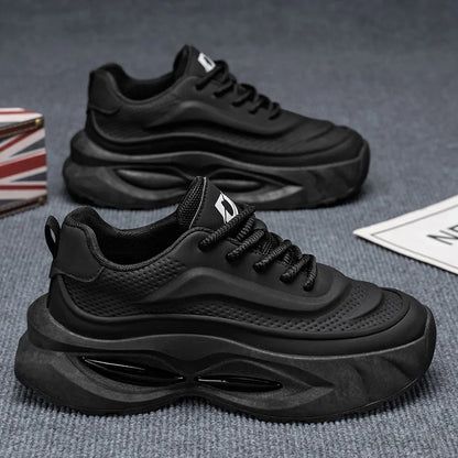 Summer New Men's height-increase Anti-Slip Daddy Shoes for Youth Sneakers Casual Running Shoes thick soled male Sport footwear