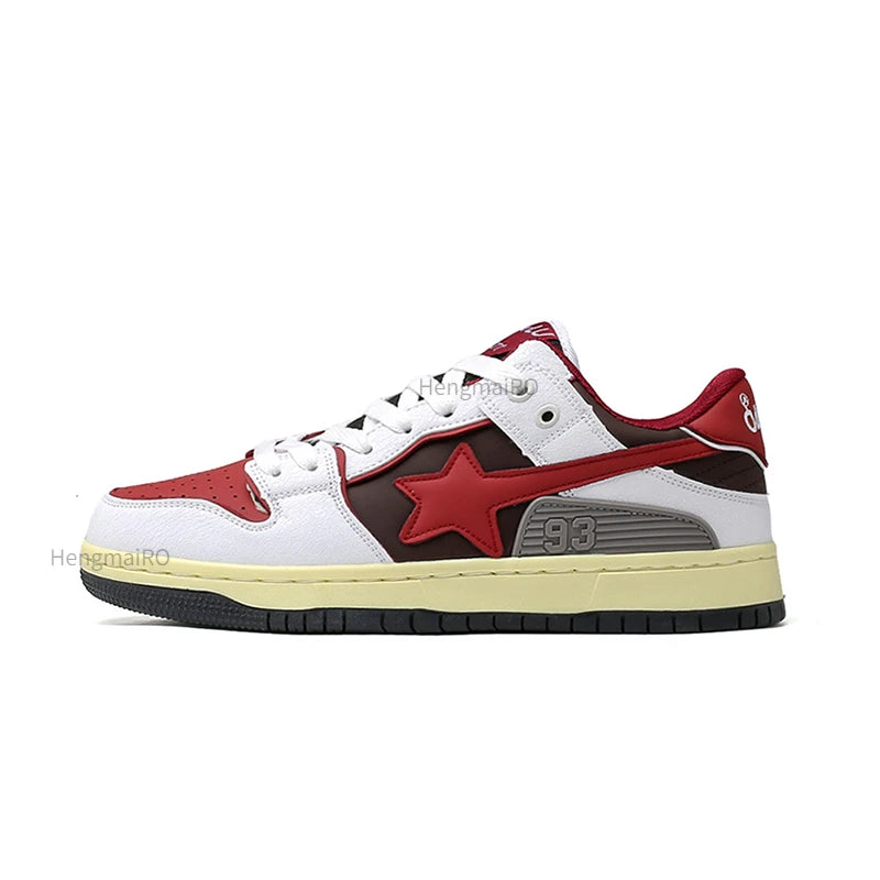 Women Shoes for Men Tennis Retro Star Y2K Punk Skateboard Shoes Fashion Male Sneakers Couple Outdoor Gym Casual Sports Shoes