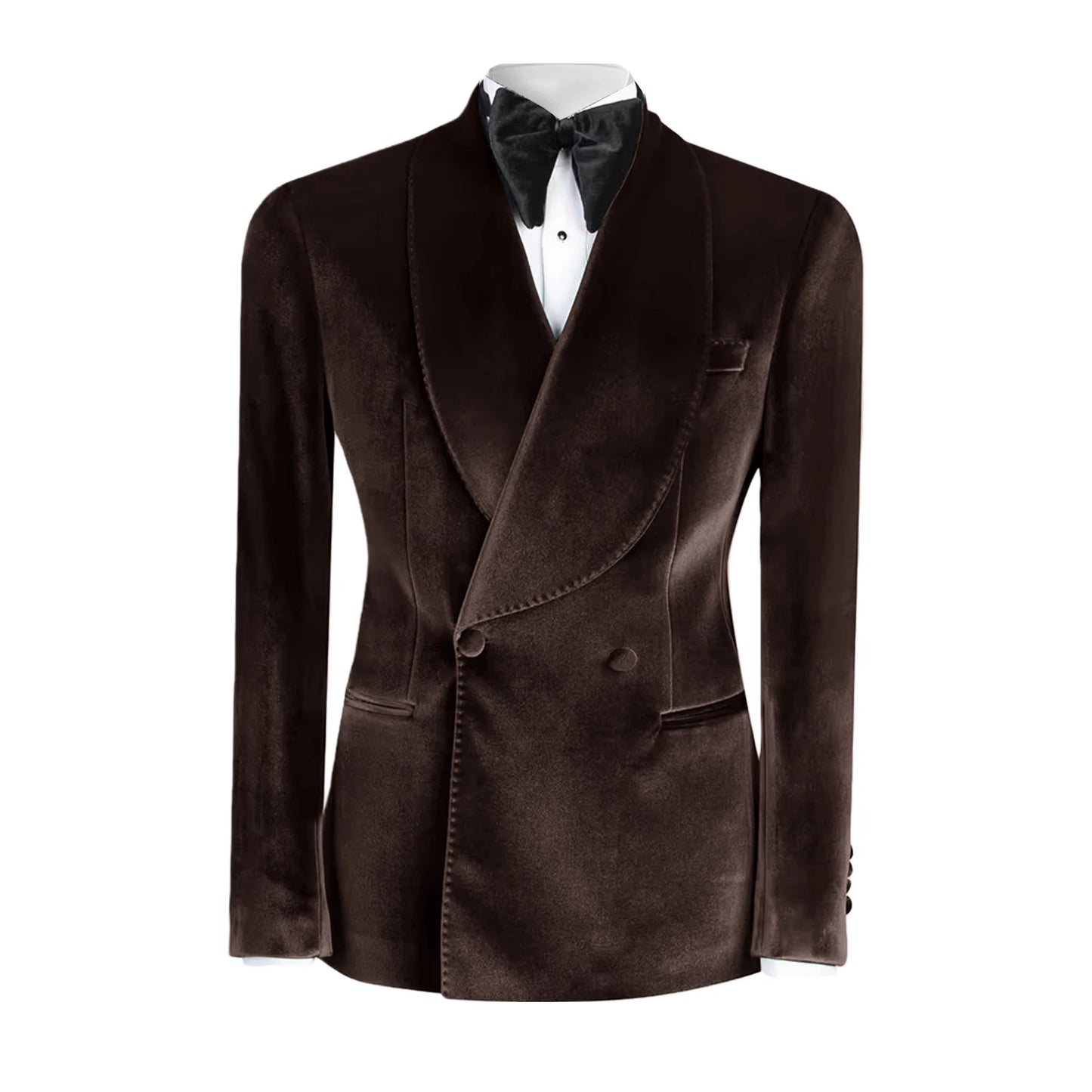 Ternos formais de veludo masculino, blazer duplo breasted, 1 peça, elegante, slim fit, roupas masculinas, casamento, negócios, casacos casuais