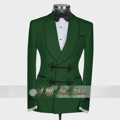 Ternos extravagantes masculinos, conjunto de 2 peças, xale, lapal, botão floral, jaqueta, calças, ajuste fino para casamento, coquetel, bola, jantar, vestido de festa, presentes