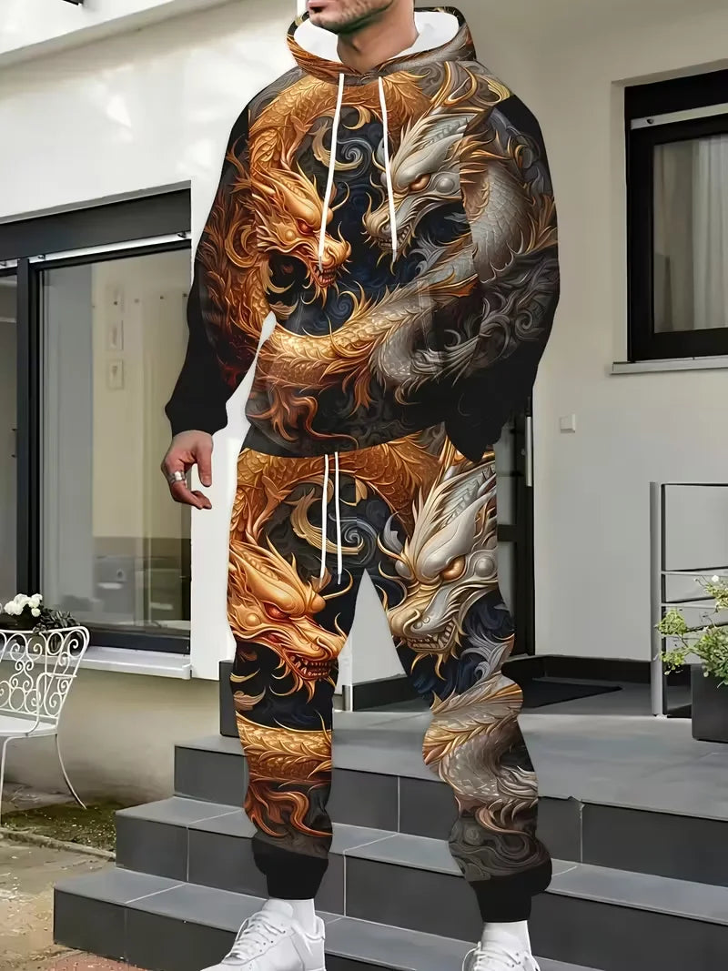 Camouflage Hunting Animal Hoodie Pants Suit 3D Print Men Women High Quality Jogging Tracksuit Outfits Men's Clothing 2Piece Sets