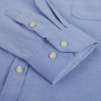 Camisa masculina de manga comprida oxford com botão no peito esquerdo confortável outono inverno ajuste regular casual versátil moda