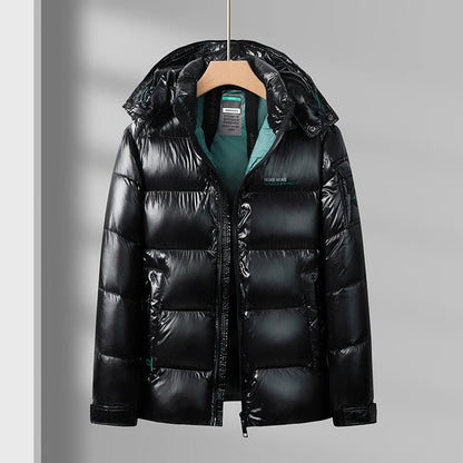 Jaqueta Masculina de Inverno 2026 Nova Chegada com Capuz, Jaquetas de Algodão Estilo Sill, Parkas Masculinas da Moda Grossas e Quentes, Casaco Masculino de Inverno Impermeável