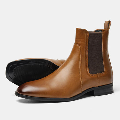 40 ~ 46 Chelsea Botas Masculinas  Marca Confortável Moda Botas Masculinas De Couro # KD431