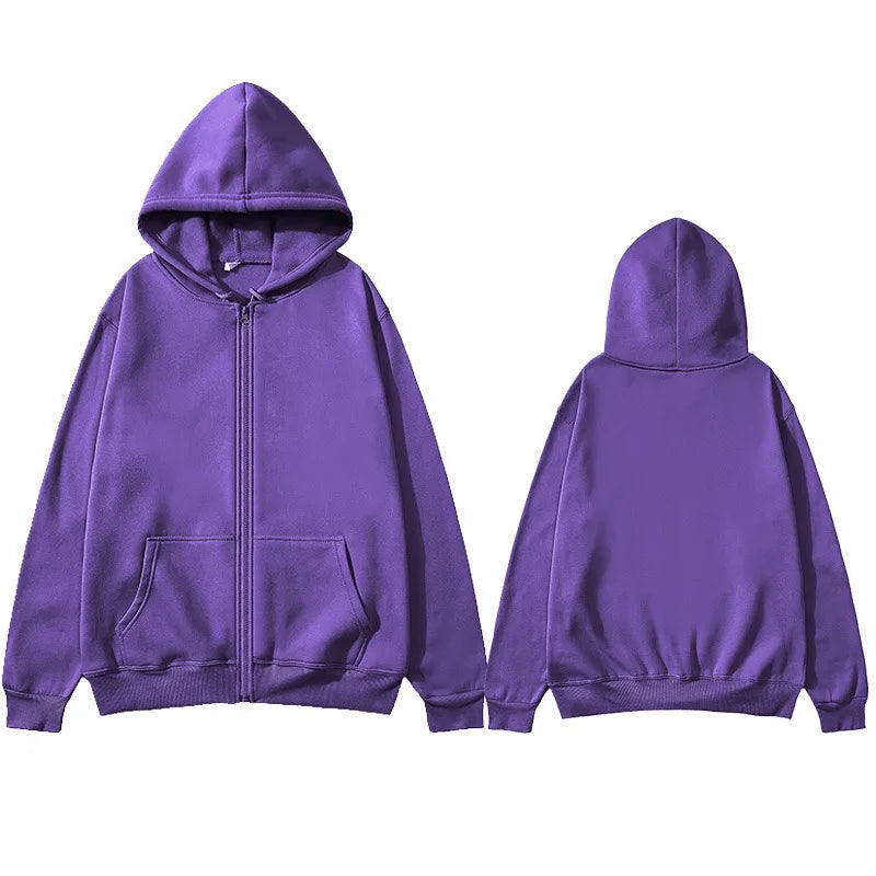 cardigan moletom com capuz cor sólida roupas esportivas top outono e inverno mesma camisa com zíper
