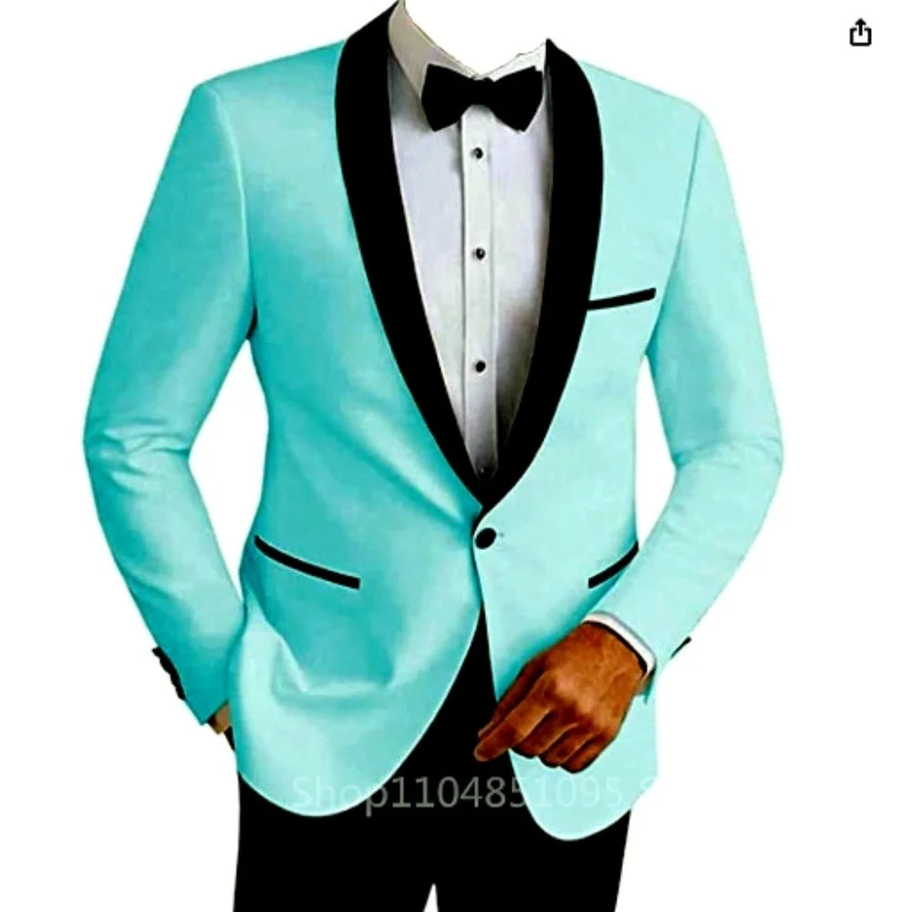 Casual sólido masculino blazer fino ajuste noivo terno de casamento jaqueta moda melhor homem jantar smoking casaco para negócios