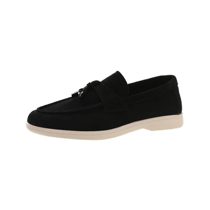 2025 primavera e outono novo tamanho grande sola macia sapatos femininos estilo britânico moda sapatos planos confortáveis sapatos casuais