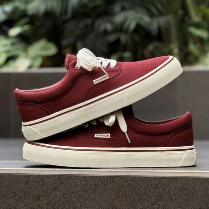 Tênis Clássico Masculino de Lona Casual Cano Baixo Respirável Antiderrapante para o Dia a Dia e Caminhada Versátil EU39-44