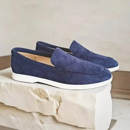 Male Classic Brand Suede Leather Loafers Men Casual Shoes Luxury Mens Breathable Slip on Driving Shoes Moccasins