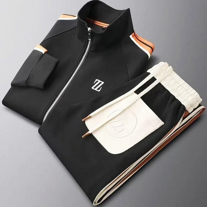 2025 men tracksuit Sportswear Suit Men's Jacket Trendy ins Embroidered Fashion Men's Jacket Trousers Two-Piece Set men clothing