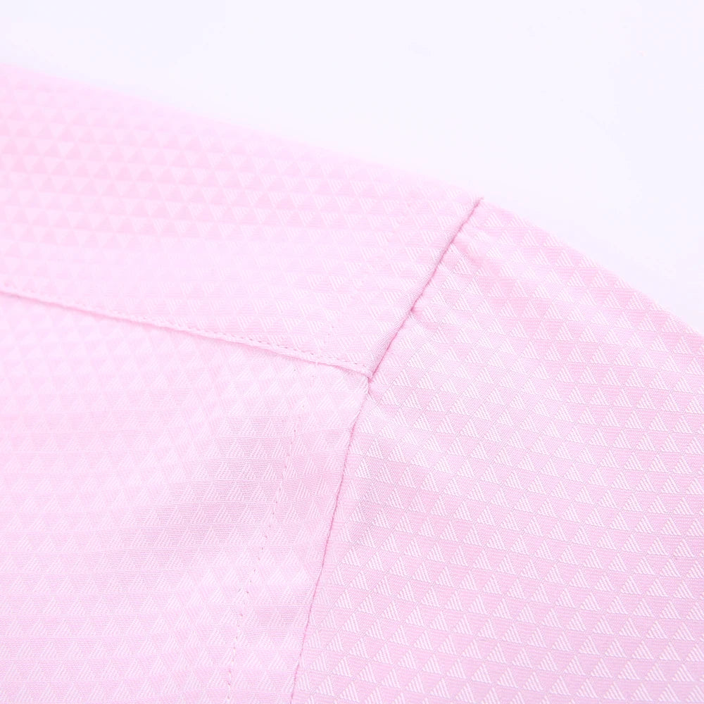 Camisa masculina com gola espalhada, punho francês, manga comprida, botões formais de negócios, camisas de casamento masculinas, ajuste regular, camisa com abotoaduras