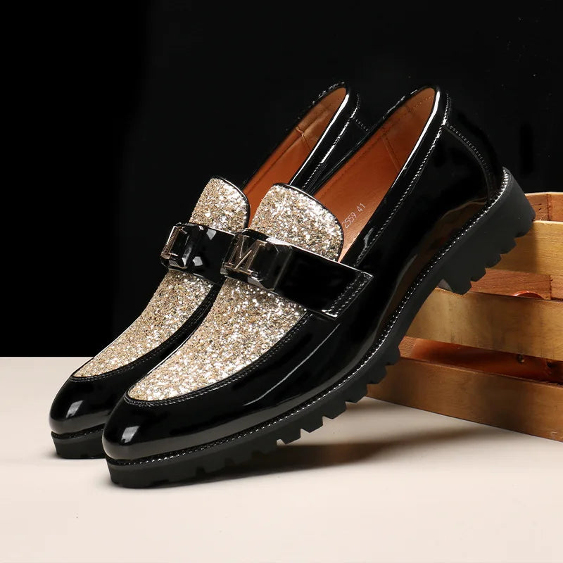 Coiffeur oxford sapatos masculinos vestido mocassins sapatos formais sapatos de casamento elegante luxo marca italiana chaussure homme ayakkabi