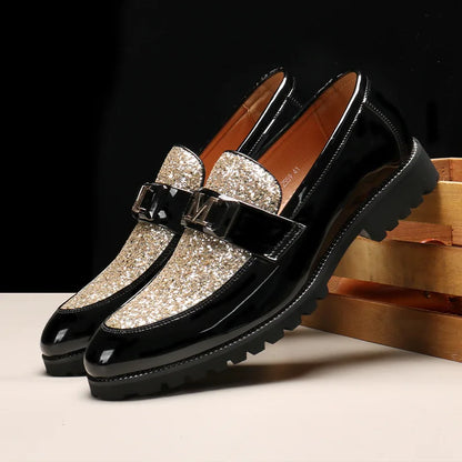 Coiffeur oxford sapatos masculinos vestido mocassins sapatos formais sapatos de casamento elegante luxo marca italiana chaussure homme ayakkabi