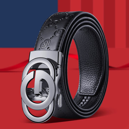 Moda negócios masculino cinto genuíno marca de luxo fivela de metal cinto de alta qualidade couro do plutônio cinto macio com calças de carga jeans