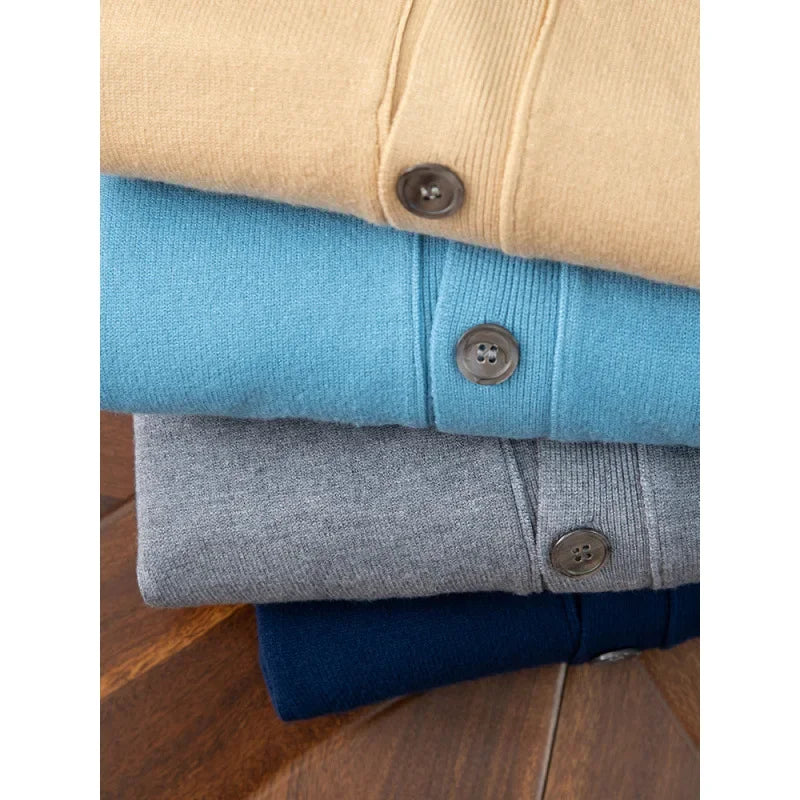 Cardigan de malha masculina solta com decote em v outono inverno camada base camisa frente aberta camisola estilo casual malhas tamanho grande