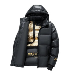Winter jacket for Boys Girls Down Jacket Black Thickened Zipper Hooded Coat Big Childrens Kids Jacket