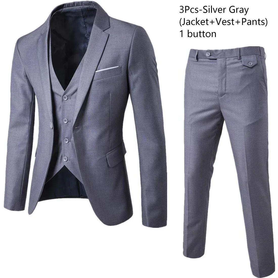 Ternos para homens elegante casamento 3 peças blazers outfit 2 conjunto jaquetas colete calças completo 2025 moda clássico negócios formal
