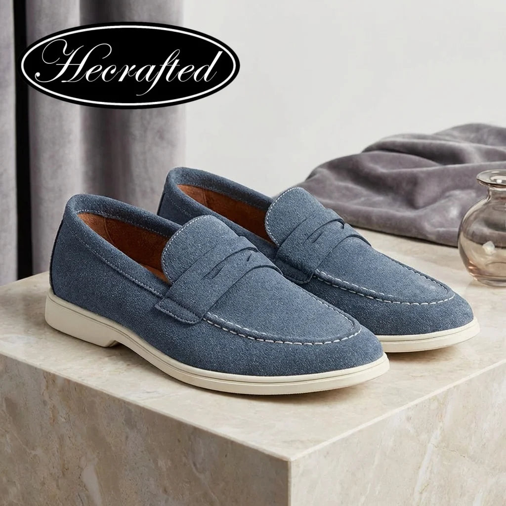 Mocassins Masculinos Respiráveis Moda de Verão Confortáveis