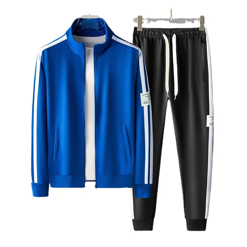 Men's Tracksuit Korean Fashion Mens Sportswear Two Piece Sets Casual Man Jacket Sweatpants Male Clothing Sports Clothes