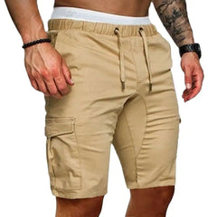 Calções casuais dos homens verão carga shorts ginásio esporte correndo treino calças de carga jogger cordão sólido jogging shorts
