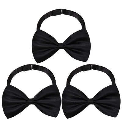 Gravatas borboleta para homens, festa de casamento, gravata borboleta preta, gravata clássica ajustável, gravata borboleta de casamento, 1-3 peças