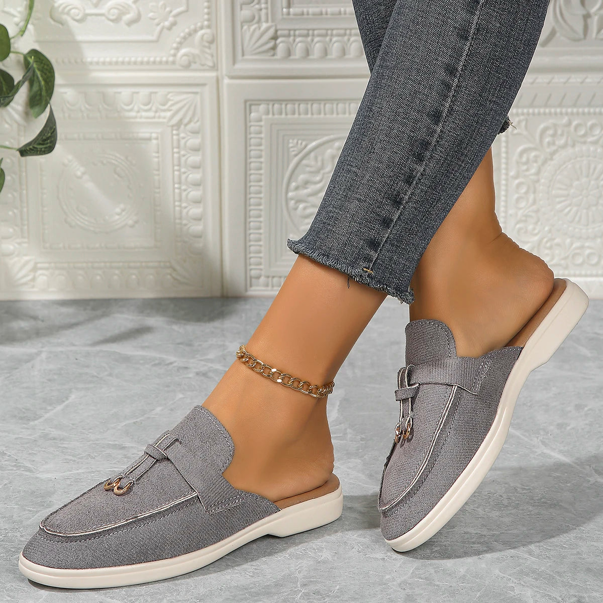 Sapatilhas femininas vulcanizadas, sapatos casuais planos, sapatos de enfiar, tênis de caminhada, chinelos femininos, plus size 42, novo, 2022
