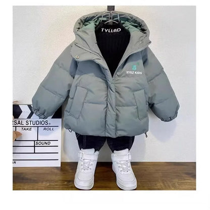 Jaqueta Infantil Acolchoada ZOETOPKID 2026 Nova Jaqueta de Inverno Casual para Crianças