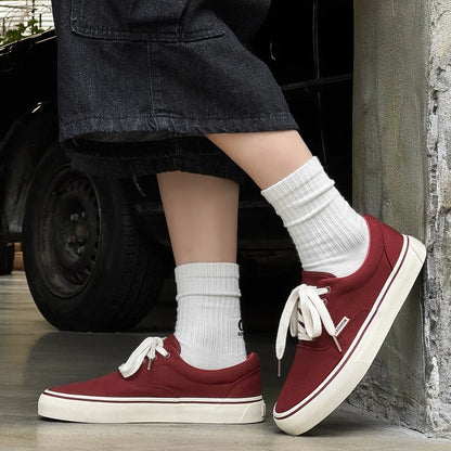 Tênis Clássico Masculino de Lona Casual Cano Baixo Respirável Antiderrapante para o Dia a Dia e Caminhada Versátil EU39-44