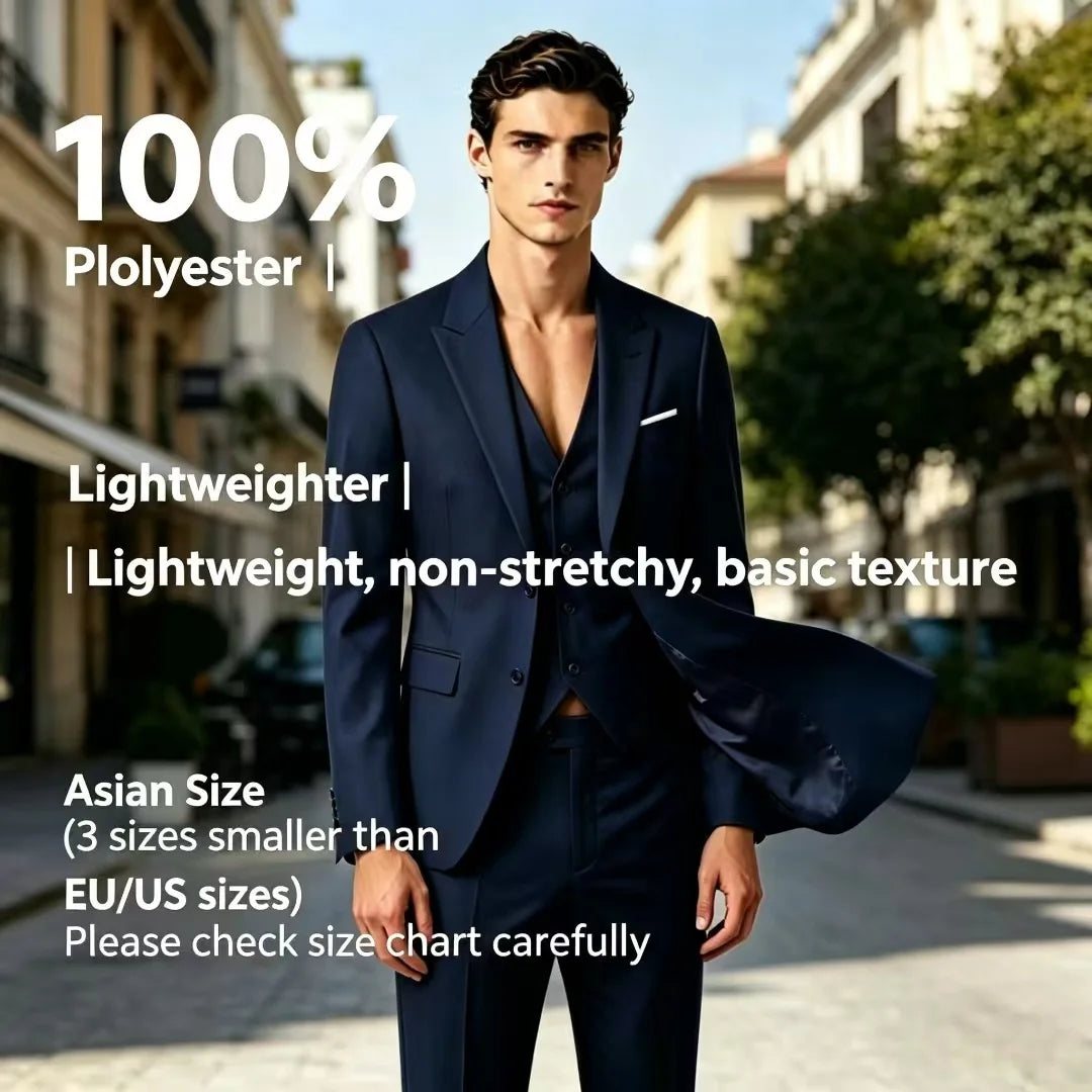 Ternos para homens elegante casamento 3 peças blazers outfit 2 conjunto jaquetas colete calças completo 2025 moda clássico negócios formal