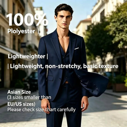 Ternos para homens elegante casamento 3 peças blazers outfit 2 conjunto jaquetas colete calças completo 2025 moda clássico negócios formal