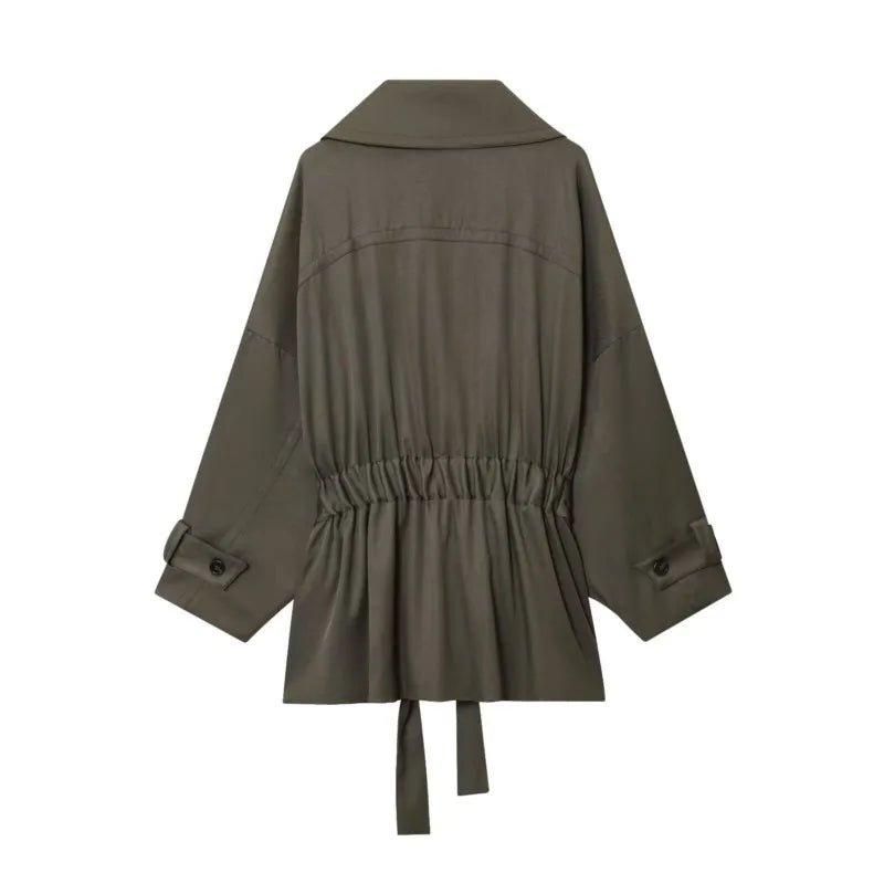 Mulheres meados de cintura calças conjunto de duas peças casual fluindo com cinto jaqueta frente plissado calças 2 peça conjunto feminino outfit