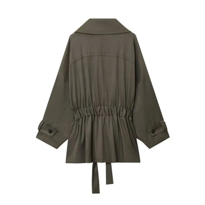 Mulheres meados de cintura calças conjunto de duas peças casual fluindo com cinto jaqueta frente plissado calças 2 peça conjunto feminino outfit
