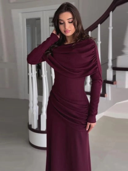 Eid vestido feminino abaya muçulmano plissado vestidos de festa jalabiya ramadan dubai sólido fino ajuste vestidos largos árabe longo robe 2026