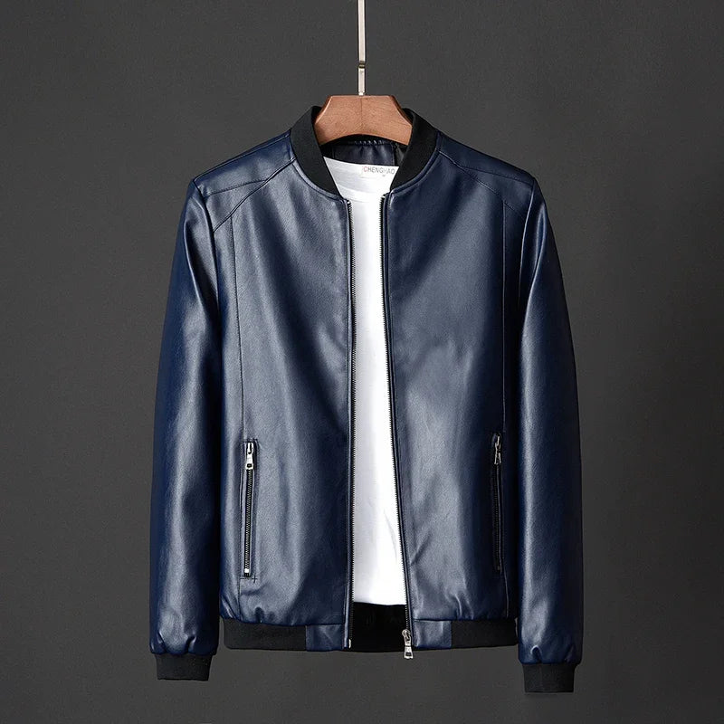 Jaqueta masculina de couro pu plus size, casaco casual para motocicleta 5xl 6xl 7xl 8xl plus