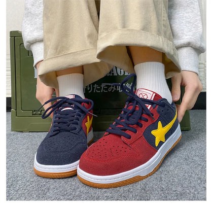 Women Sneakers Man Retro Y2K Star Punk Streetwear Shoes Fashion Skateboard Shoes Couples Soprt Casual Shoes Unisex Tennis