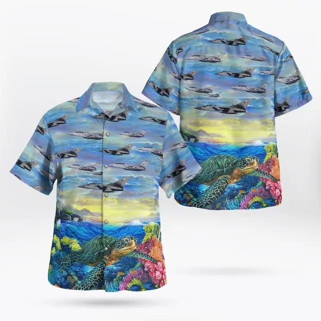 Oversized Streetwear 3D Anime Green Short Sleeve Hawaiian Shirt Men's Beach Summer 5XL Social Homme-863