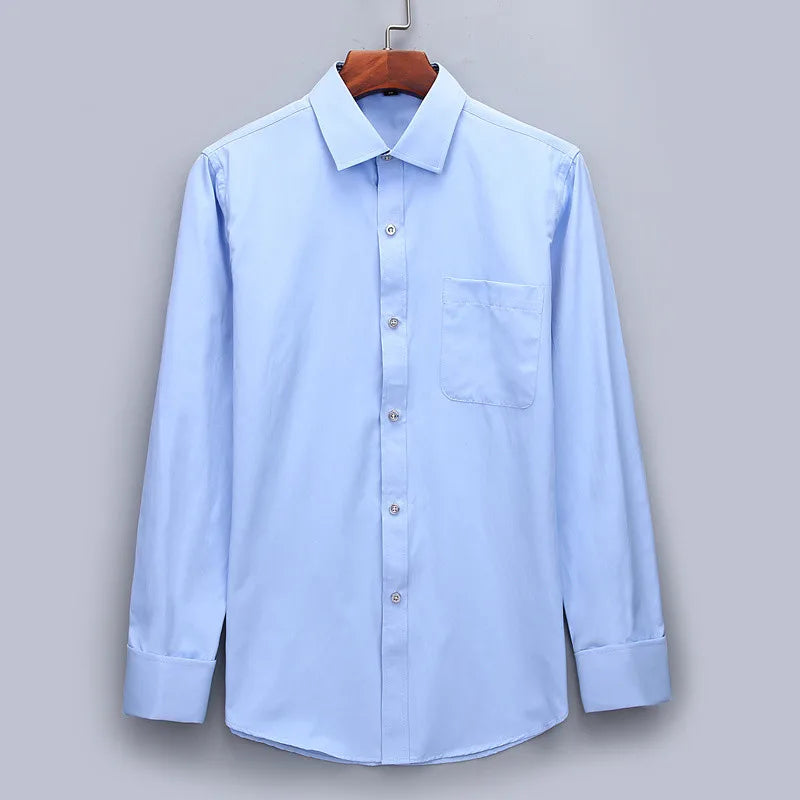 6xl oversized abotoaduras francesas camisa de manga longa para homens para trabalho negócios fino ajuste manga longa camisa masculina social formal