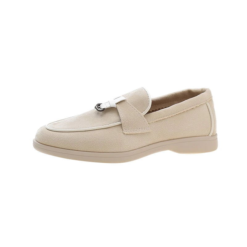 2025 primavera e outono novo tamanho grande sola macia sapatos femininos estilo britânico moda sapatos planos confortáveis sapatos casuais